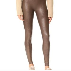 Brown Spanx Faux Leather Leggings